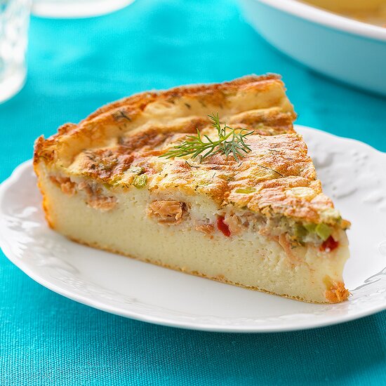 Dill Salmon Quiche ~ Eating Well